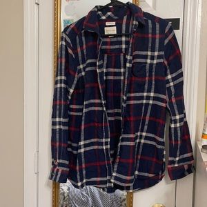 American Eagle Blue & Red Flannel